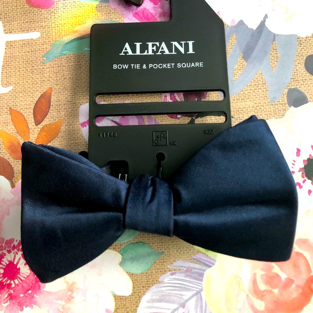 Alfani Navy Blue Men’s Bow Tie
